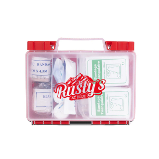 86 Pc OSHA Compliant First Aid Kits in Clear Hard...