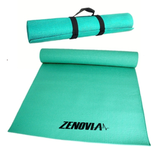 Full Length Yoga Mats With Strap Mint Green