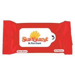 Printed 10 Pack Wipes in Sealed Packs