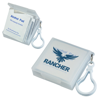 Handy Pack Sanitizing Wipes with Carabiners