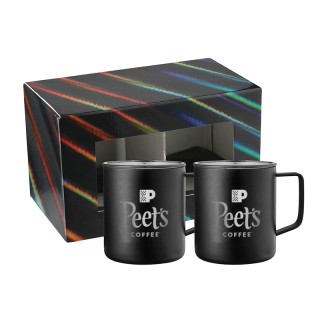 ized 14 Oz Rover Camp Mugs Powder Coated 2 in 1 Gift Sets