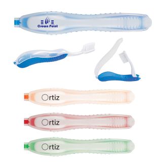 ized Travel Toothbrush In Folding Case
