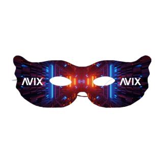 3x8 Inch Winged Shape Paper Masks with Elastic Cord Strings