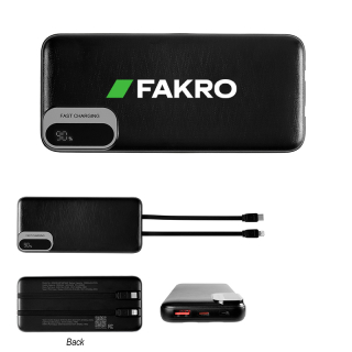 10000 mAh Power Banks with Built-In Cables