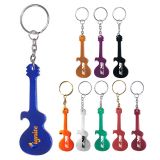Personalized Guitar Shape Bottle Opener Keychains