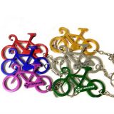 Promotional Bike Shaped Bottle Opener Keychains