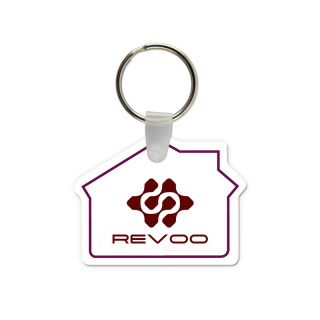 House Shaped USA Made Vinyl Keychains
