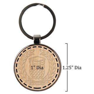 Printed Jocelyn Bamboo Key Tags