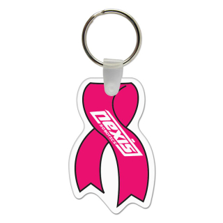 ized Ribbon Shaped USA Made Vinyl Keychains