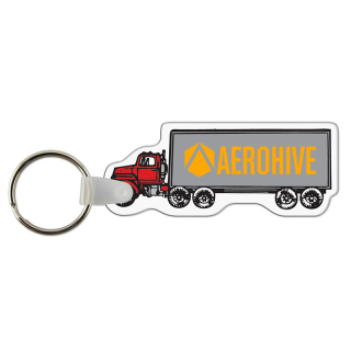 Tractor Trailer USA Made Vinyl Keychains