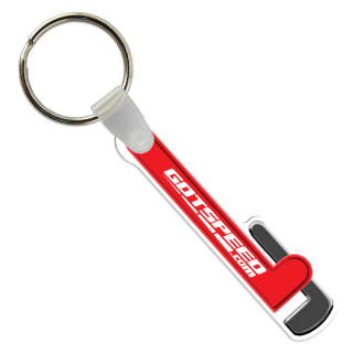 Pipe Wrench Shaped USA Made Vinyl Keychains