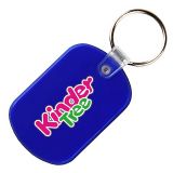 Custom Soft Oval Squeezable Key Tags