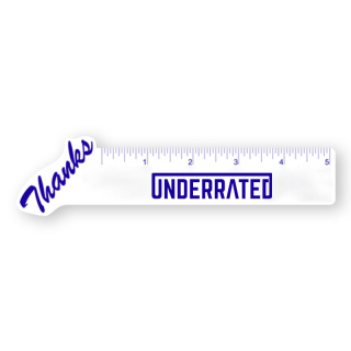 1.75x7 Inch Thank You Polystyrene Rulers