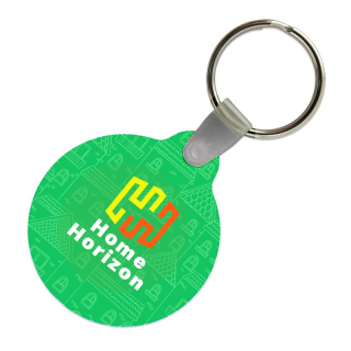 Circle Shaped USA Made Vinyl Keychains