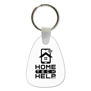 Tear Drop Shaped USA Made Vinyl Keychains