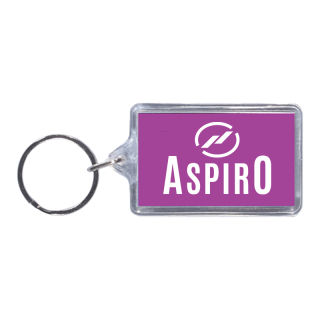 1.375x2.125 Inch Rectangle Acrylic Keytags