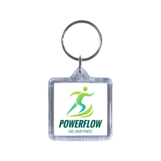 1.5 Inch Square Acrylic Keytags