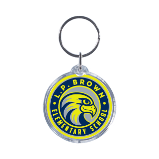 1.75 Inch Round Acrylic Keytags