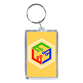 1.875x2.75 Inch Rectangle Acrylic Keytags