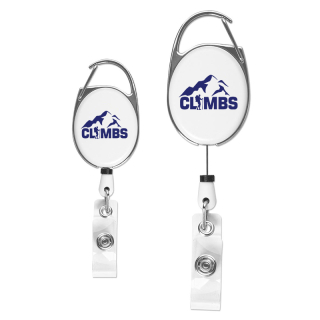 ized Carabiner Clip Badge Reels
