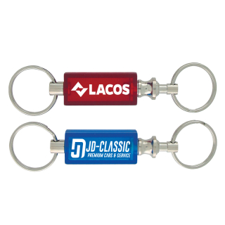ized Translucent Rectangular Plastic Pull-A-Part Keytags
