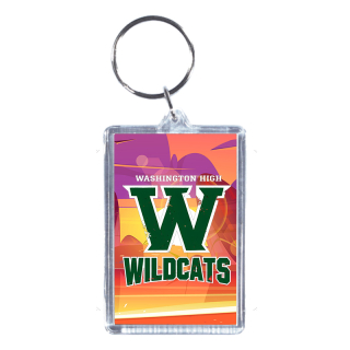 1.875x2.75 Inch Full Color Rectangle Acrylic Keytags