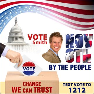 11.13x16.5 ized Political Campaign Car Signs Magnets - Outdoor & Car Magnets 30 Mil Round Corners