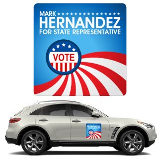 12x12 ized Campaign Magnetic Car Sign Magnets - Outdoor & Car Magnets 30 Mil Round Corners