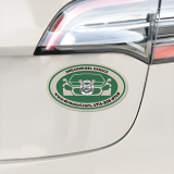 5x3 Inch Personalized Oval Shape Magnets Outdoor Safe 30 Mil