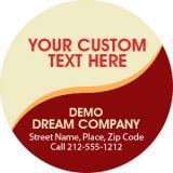 2 Inch Personalized Circle Shape Magnets 20 Mil