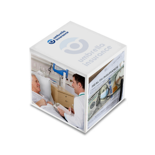 3 3/8 Inch Printed Non-Adhesive Full-Size Note Cubes