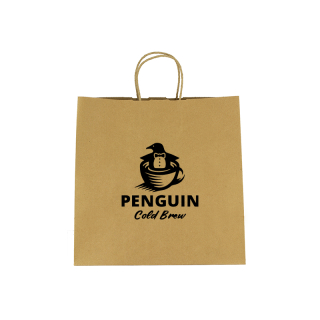 10x10 Inch Kraft Paper Brown Shopping Bags