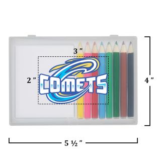 8 Piece Colored Pencil Art Set in Case