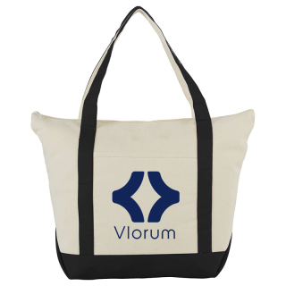 Classic 12 Ounce Cotton Canvas Zippered Boat Totes