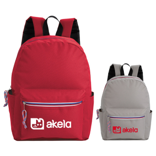 Tri-Color Zipper Backpacks