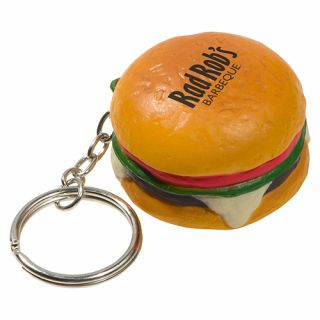 Hamburger Stress Reliever Key Chains