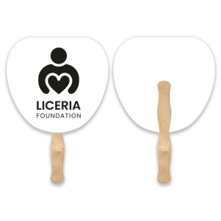 Printed Lightweight Leaf Shape Hand Fans
