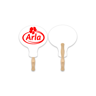 Printed Lightweight Light Bulb Shape Hand Fans