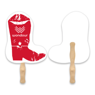 ized Lightweight Boot Shape Hand Fans