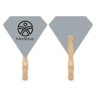 ized Lightweight Gem Shape Hand Fans