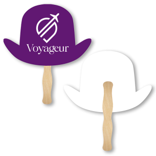 Lightweight Derby Hat Shape Hand Fans