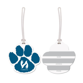 USA Made Paw Print Vinyl Luggage Tags
