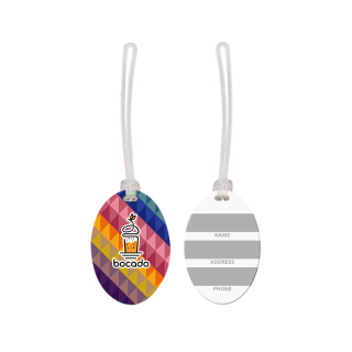 USA Made Oval Vinyl Luggage Tags