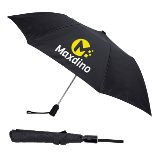 Promotional Shed Rain™ 42 Inch Arc rPET Auto-Open Compact Umbrellas