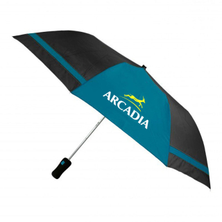 Promotional 44 Inch Arc Shed Rain™ Wedge Jr. Auto Open Compact Umbrellas