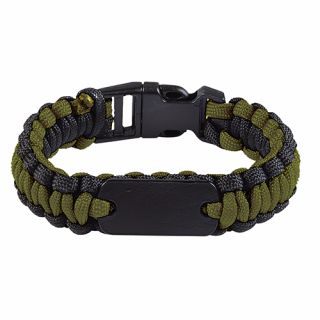 Paracord Bracelets with Metal Plate
