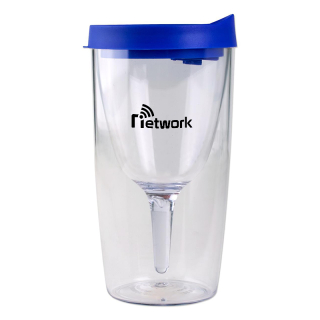 Printed 10 Oz Vino2Go Tumblers with Lids