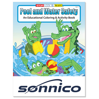 Pool and Water Safety Coloring Books
