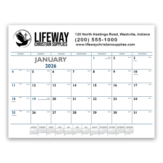 Printed Blue and Black Desk Pads