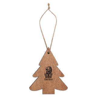 Printed Wooden Tree Ornaments